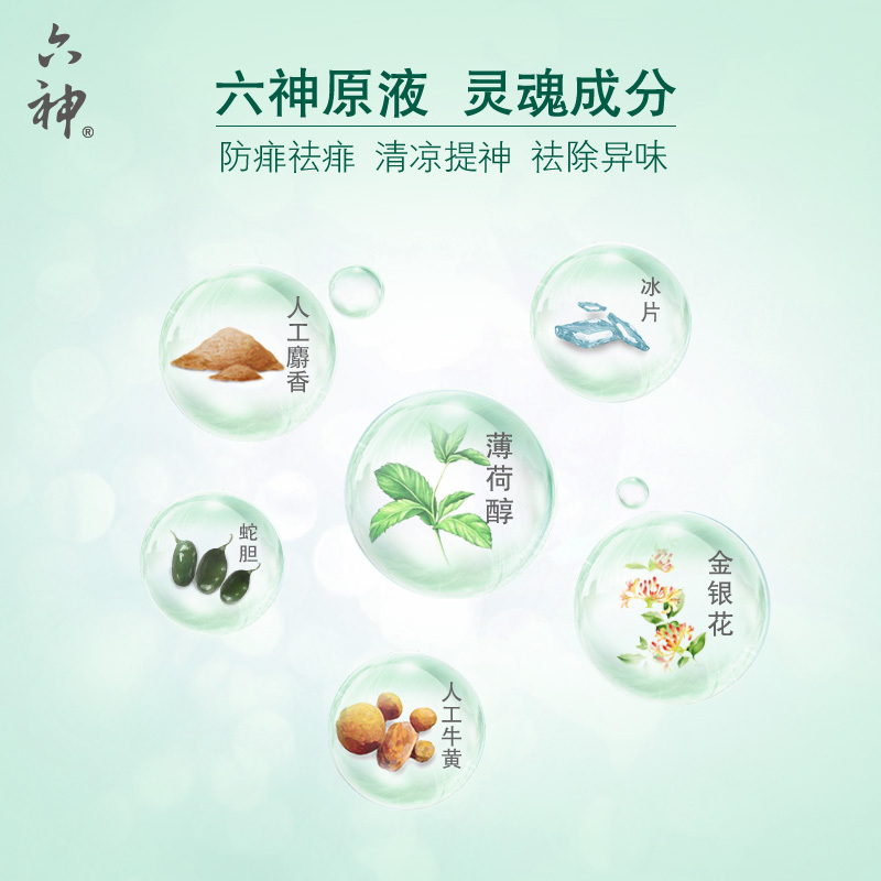 六神花露水 经典原香清凉舒爽祛痱止痒蚊虫叮咬户外便携居家常备清新 [经典原香]喷雾180ml