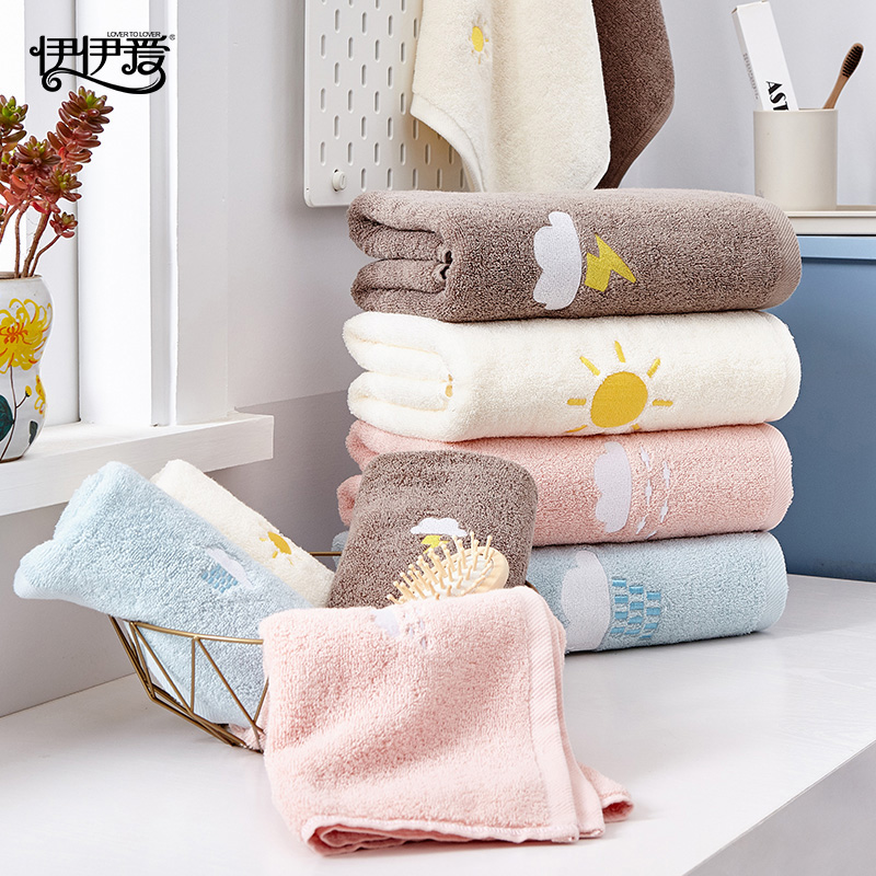 伊伊爱YBH25188天气毛巾浅黄色高清大图