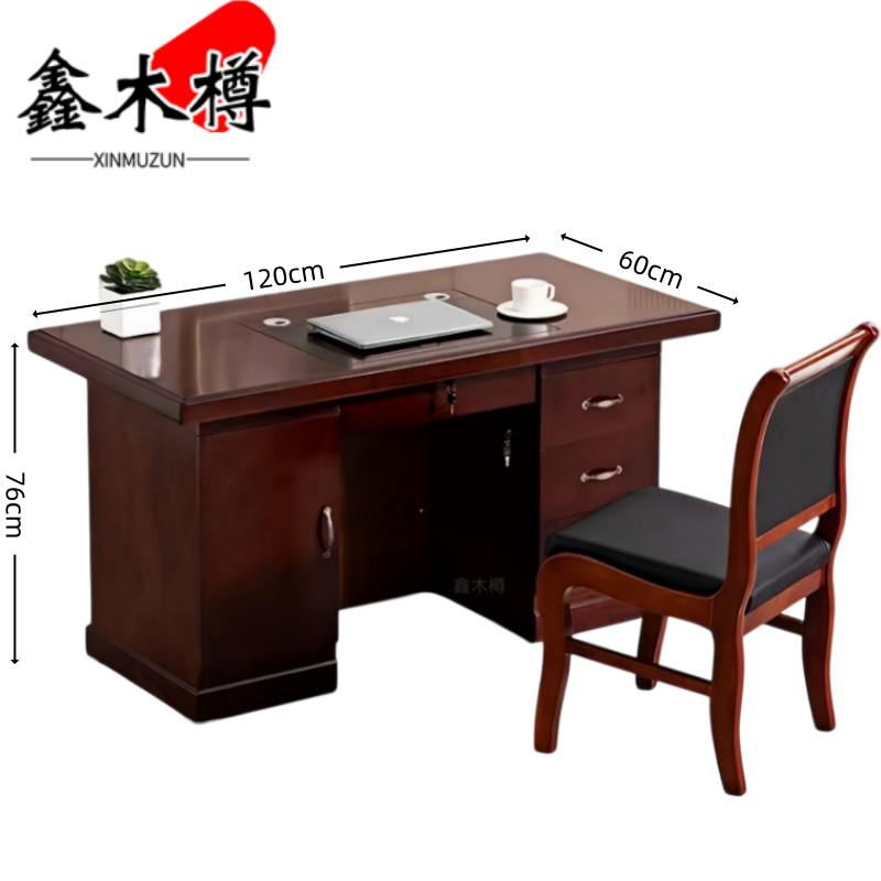 鑫木樽办公桌椅1.2m套高清大图