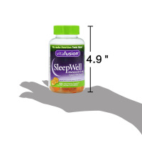 美国Vitafusion小熊糖sleep well睡眠软糖 改善成人睡眠倒时差非安眠药褪黑素片 60粒1瓶装