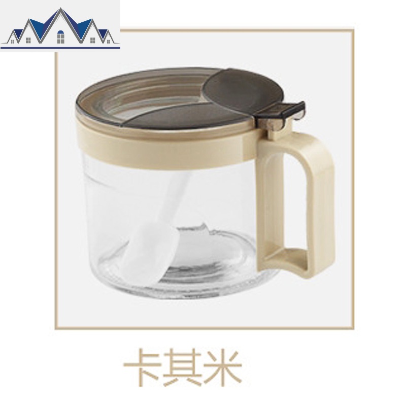 玻璃调味罐套装油盐鸡精糖佐料瓶盐罐品收纳家用厨房调料盒组合装 三维工匠收纳盒高清大图