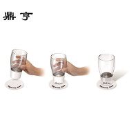 鼎亨丹麦po倒影杯玻璃酒水杯饮品北欧风茶杯水具办公家用