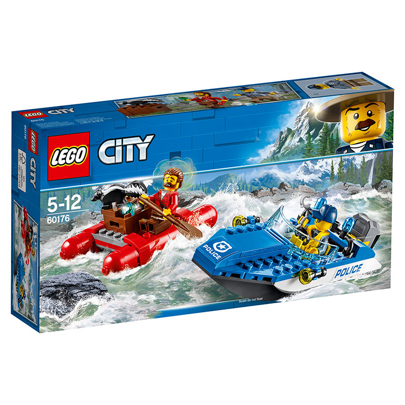 LEGO 乐高 City城市系列 激流追击 60176 5-12岁 塑料玩具 100-200块