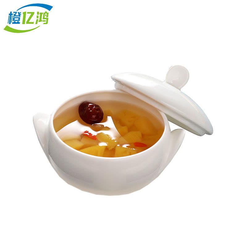 橙亿鸿 纯白骨瓷炖盅 位上汤盅 300ml 个图片