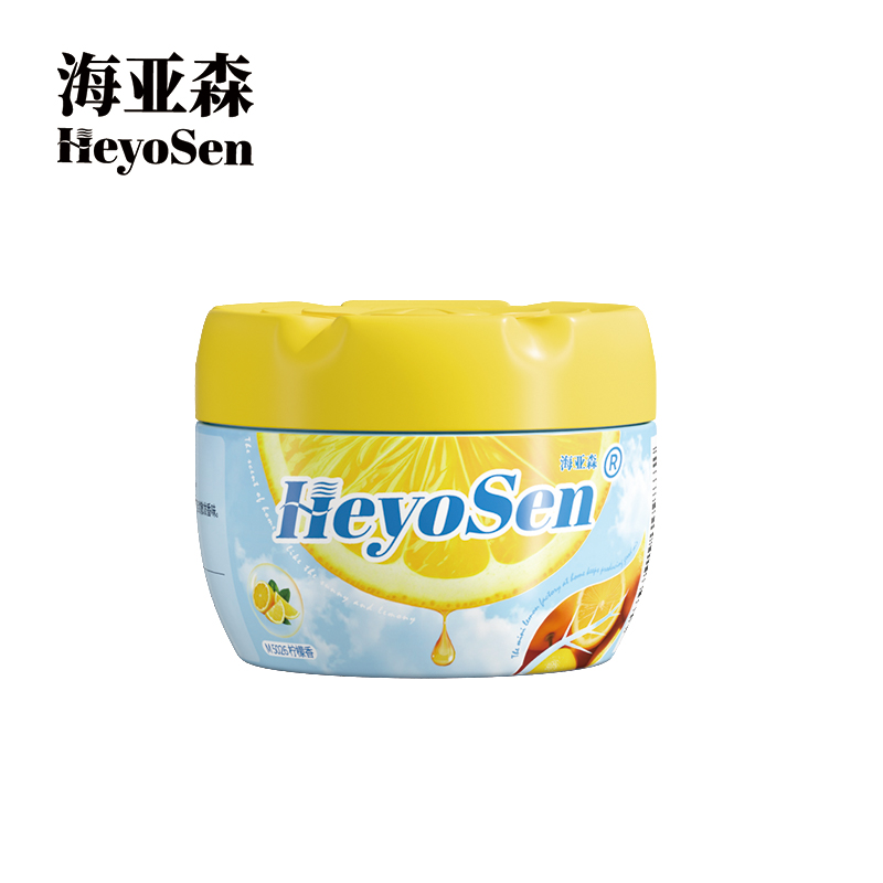 海亚森 M5026 固体空气清新剂柠檬香90g(计价单位:盒)黄色高清大图