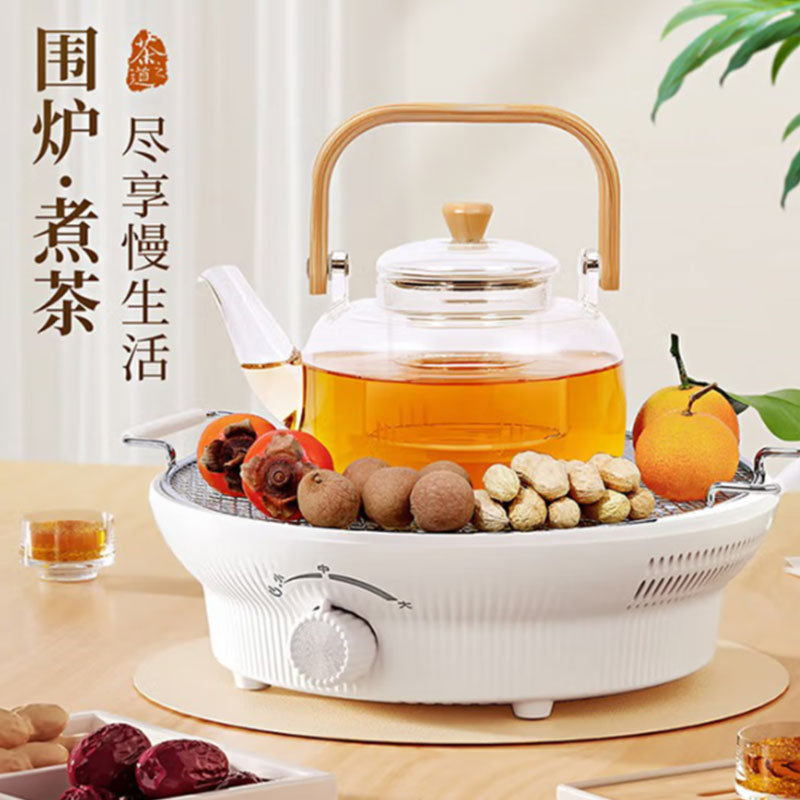 艾贝丽围炉煮茶器ABL-WL157 白色高清大图