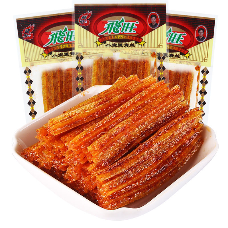 飞旺辣条八宝里青丝麻辣面筋湖南特产8090小时候经典怀旧零食小吃