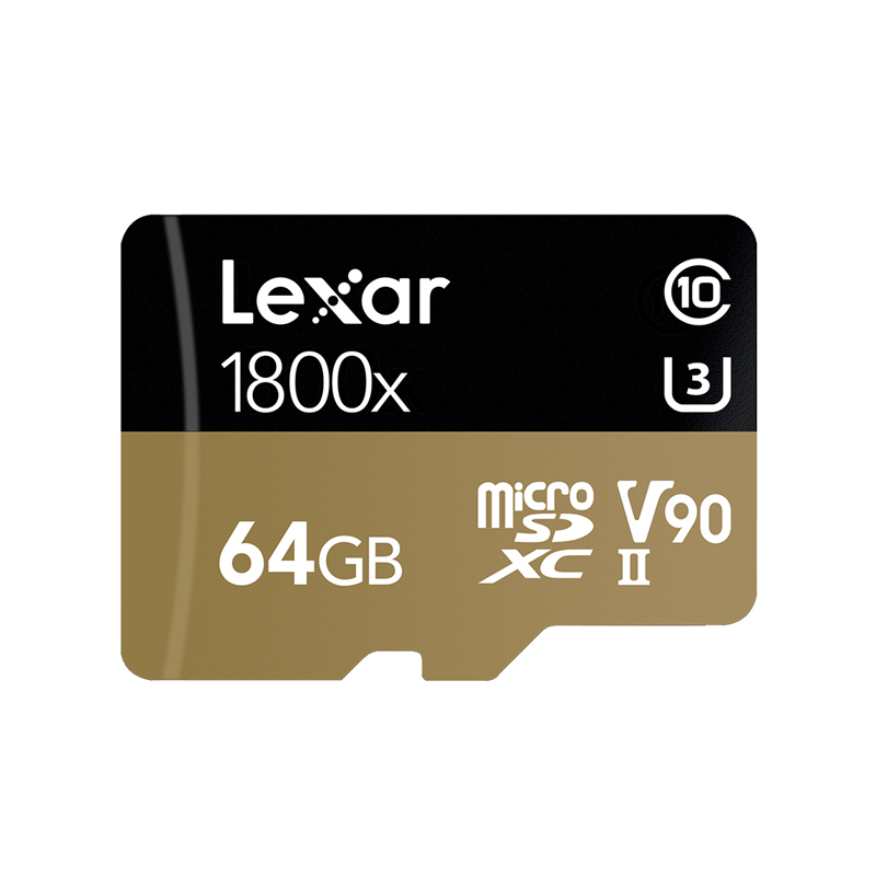 雷克沙（Lexar）64GB TF卡1800X U3 高速读270MB/s 写150MB手机内存卡存储卡