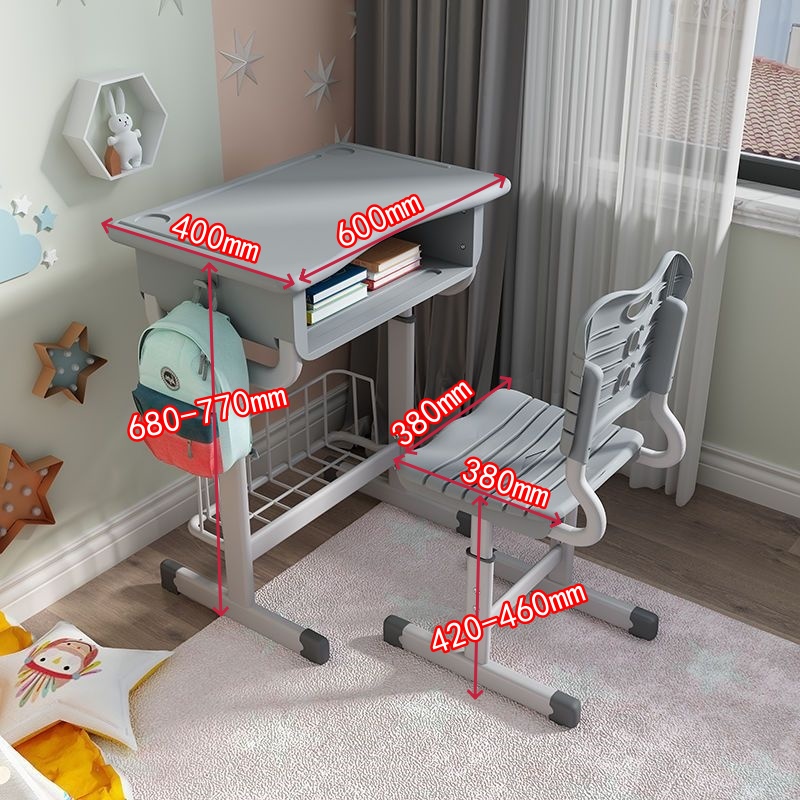 晋舰 学校高中小学生课桌椅ABS加厚教室课桌椅培训补习椅子 款式十四高清大图