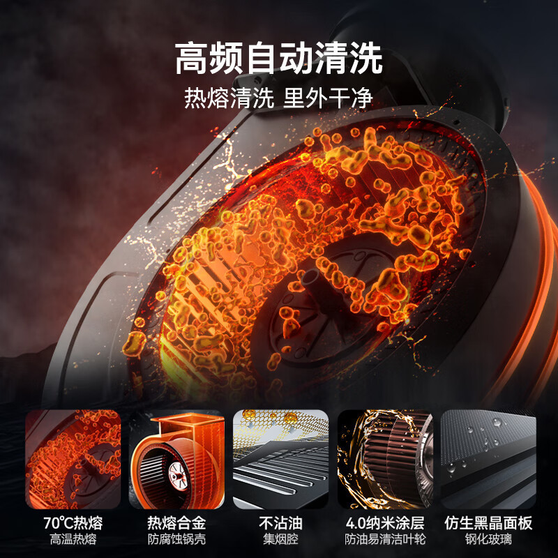 海尔Haier吸油烟机顶侧三吸27m³暴风擎吸高频自清洗4.5KW燃气灶家用天然气烟灶套装EC729UD+Q2BE52高清大图