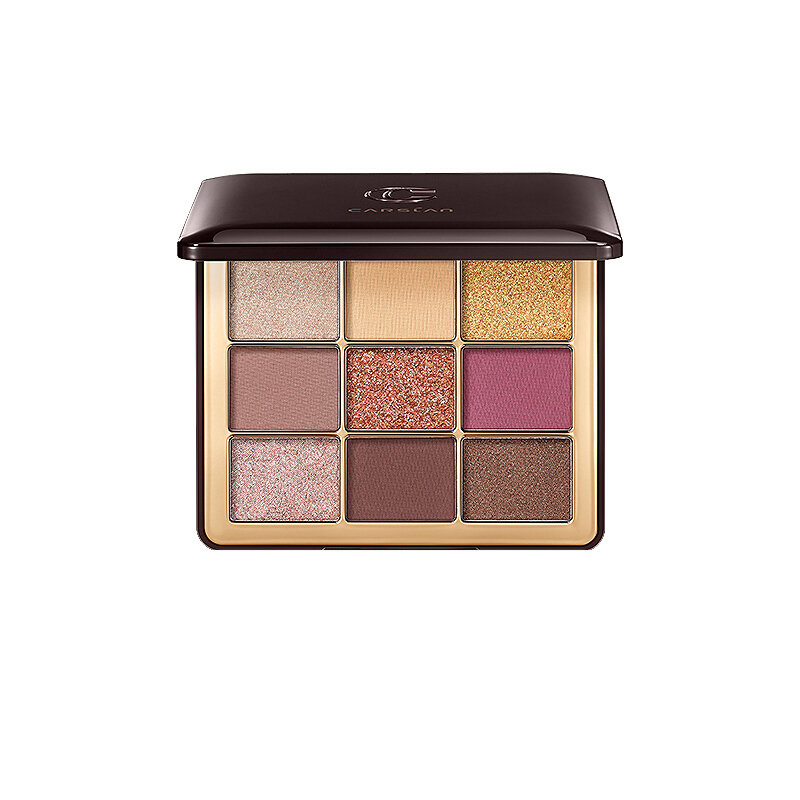 卡姿兰carslan魔方9色眼影02斩男干玫瑰百变眼妆随心变换视频