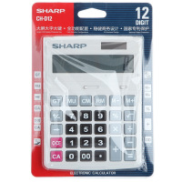 夏普(SHARP)CH-D12计算器 中号计算机 商务计算器 办公计算器 财务用品 白色 计算机