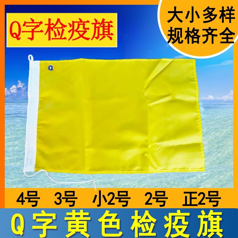 3M 船用检疫旗引航引水旗RU1试航旗P旗闸口T信号旗数字字母旗 蓝白格靠泊旗指泊旗 60*70cm高清大图