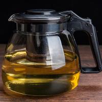 1000ML/2000ML耐高温冲茶壶套装单壶花茶杯飘逸杯泡茶壶玻璃耐热 1000ml单壶