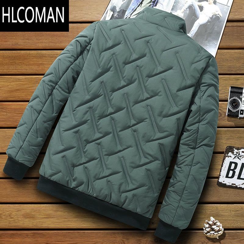 HLCOMAN加厚p暖棒球领新款棉衣男冬季外套宽松韩版御寒大码工装夹克棉袄图片