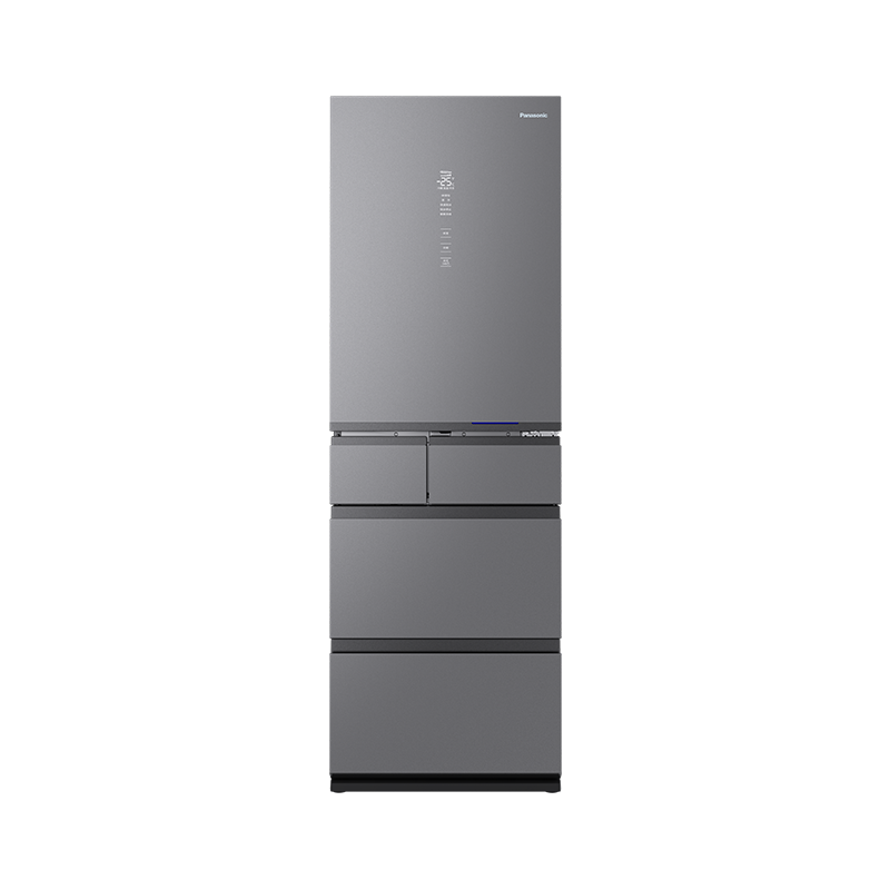 松下 NR-ZE422TX-S 435升多门冰箱 APP智控 智能语音 微冻保鲜 自动制冰 风冷无霜 玻璃面板