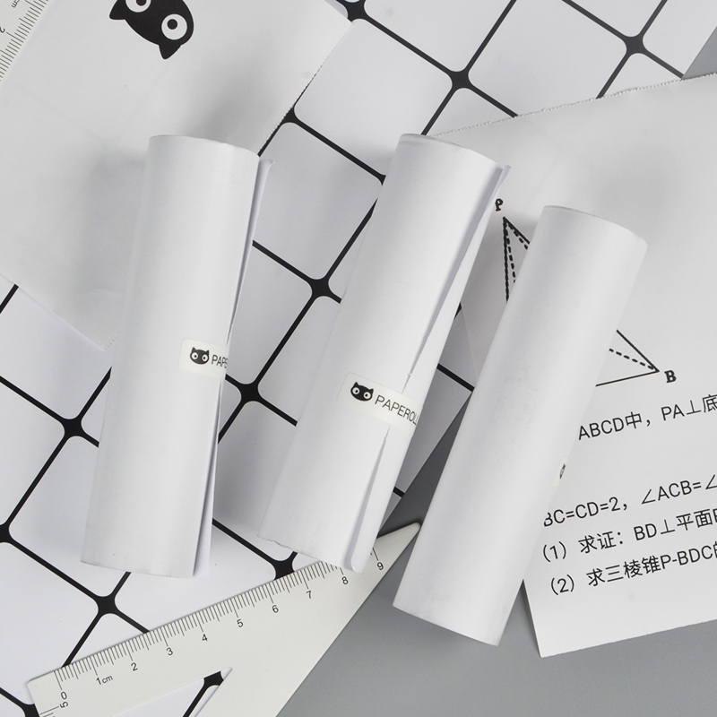 喵喵机P3 官方不干胶热敏打印纸80*30mm(一盒3卷)不含双酚A家热敏打印机耗材