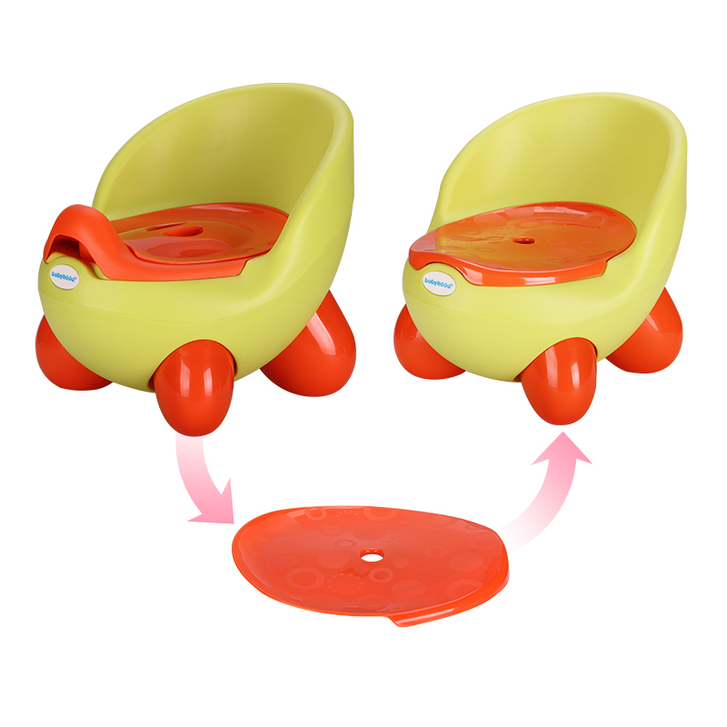 世纪宝贝(babyhood)QQ座便器 BH-105 绿色 儿童马桶宝宝坐便器婴儿便盆
