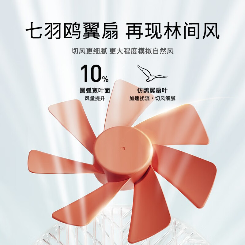 向物桌面风扇 - 雨林/pro随机颜色 4000毫安-摇头版DSHJ-S-2215高清大图