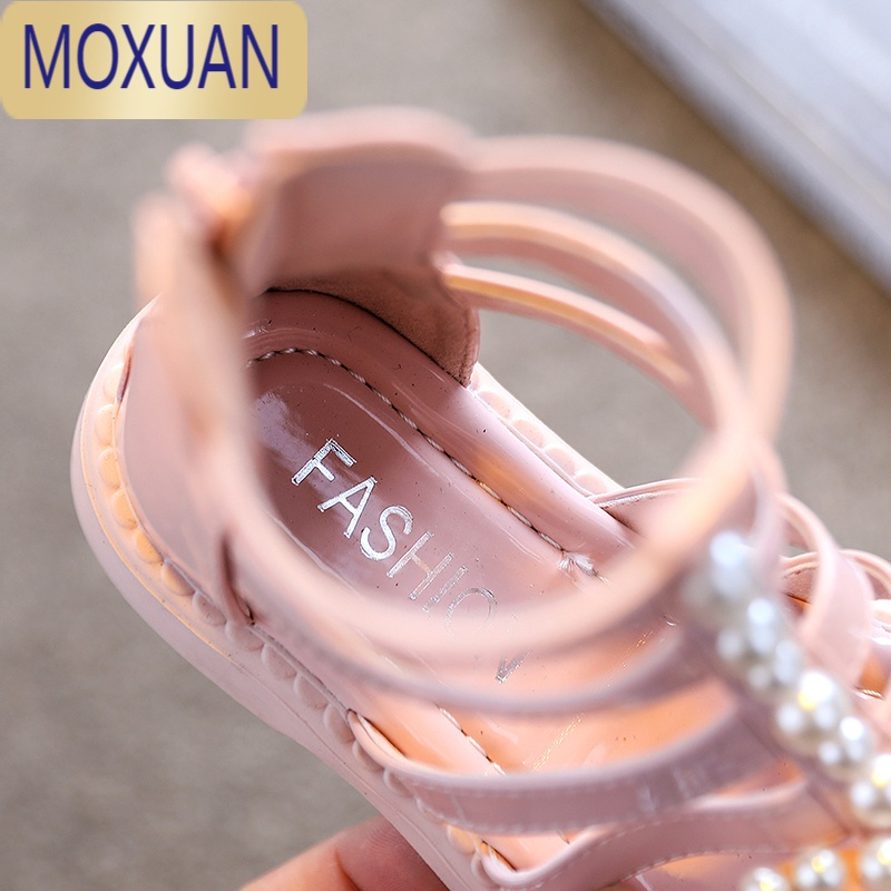 MOXUAN女童凉鞋2022夏季新款罗马鞋软底公主鞋高帮儿童鞋子中大童沙滩鞋