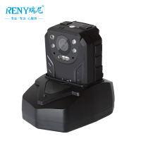 瑞尼RN-A6S工作执法记录仪64G高清红外夜视无对讲机安保取证 1080P高清红外夜视摄像换电池不断电黑色