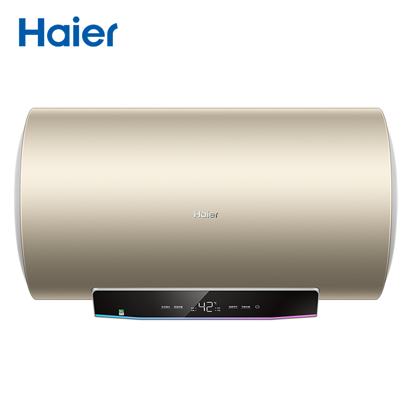 Haier/海尔电热水器60升家用储水式3000W速热一级能效高温抑菌预约洗浴中温保温安全防电墙 EC6001-PC7