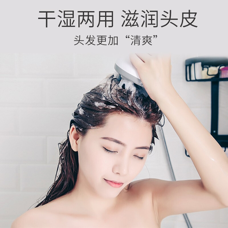 上亨(shangheng) 头部按摩器按摩仪电动揉捏头皮家用抓头神器全自动头部按摩爪全自动干湿两用 标准款银色高清大图