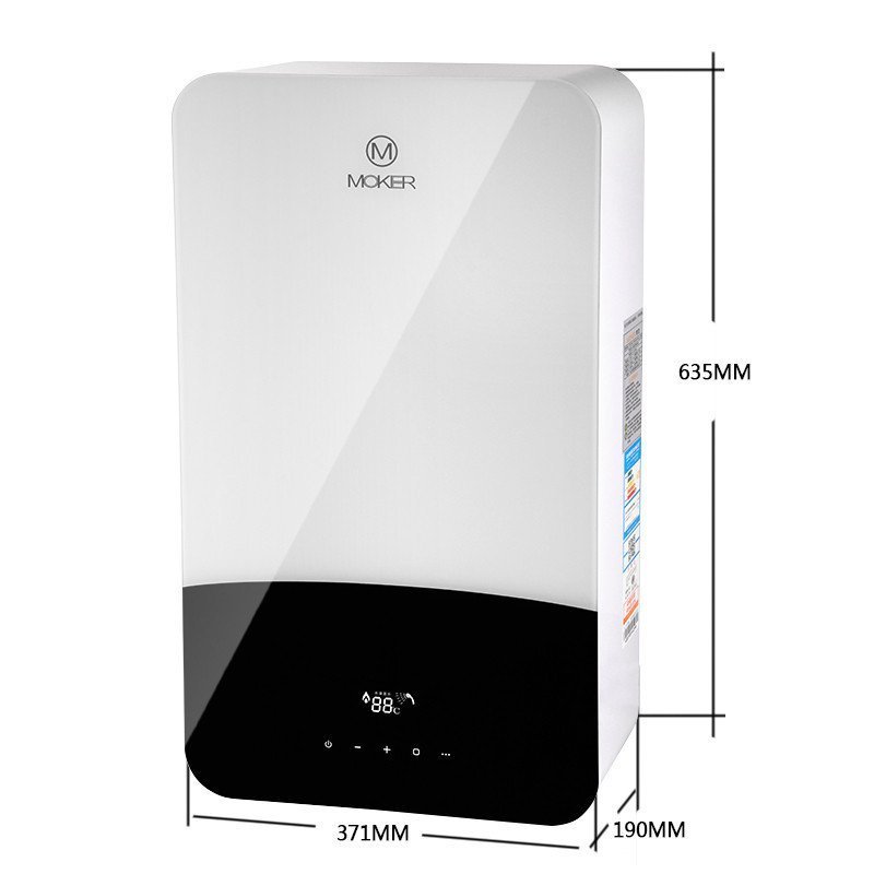 沐克（MOKER)电热水器 A3-5518H速热式电热水器智能恒温 触摸屏（白色）5500W
