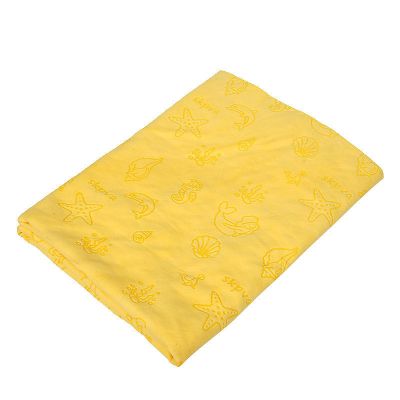 悦车图案鹿皮巾擦车巾干发吸水毛巾鸡麂皮布洗车抹布大号加厚黄色图案