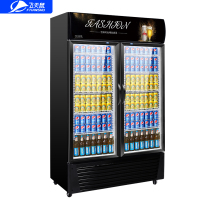 飞天鼠(FTIANSHU) 展示柜饮料柜商用冰柜超市冰箱冷藏柜保鲜柜双门直冷下机组