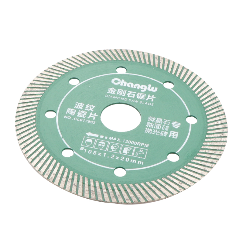 长鹿 金刚石圆锯片(波纹陶瓷) 105X1.2X20mm高清大图