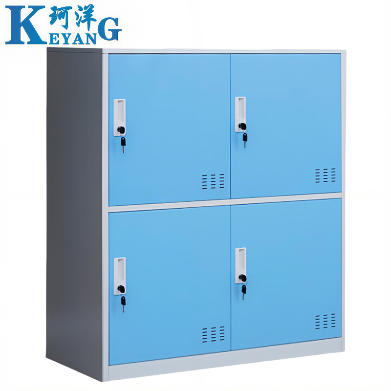 珂洋 存包柜 四门(蓝白套色) 台高清大图