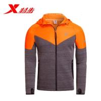 特步（Xtep）男装运动长袖外套春新款男百搭运动外套舒适针织上衣