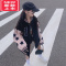 可莉允女童棒球服加厚外套2022秋冬季新款洋气时髦炸街儿童棉服毛呢夹克