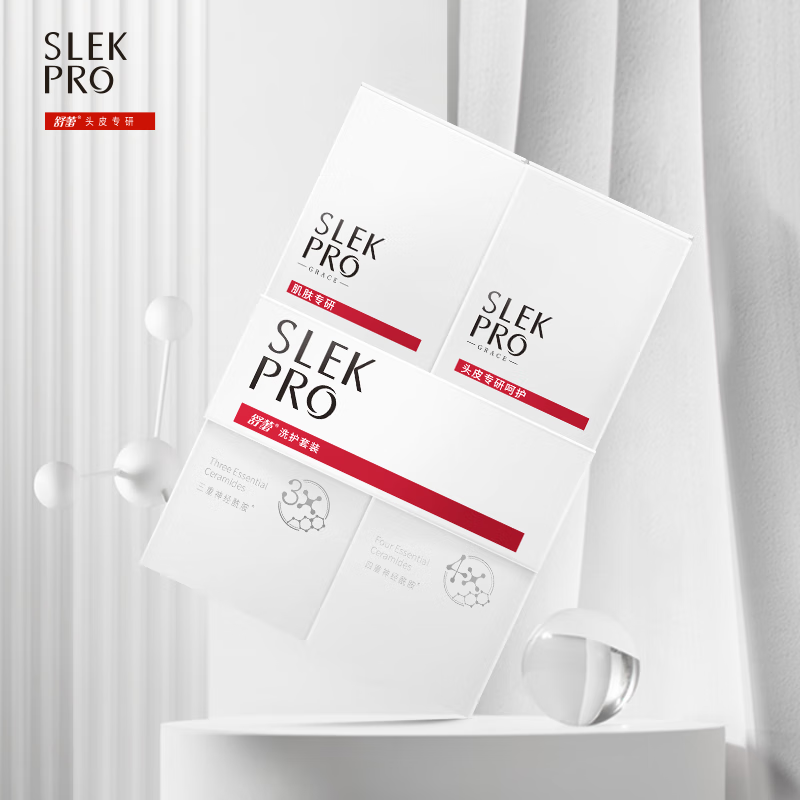 舒蕾(SLEK)PRO洗沐430ML组合[水润洗+水润沐]高清大图