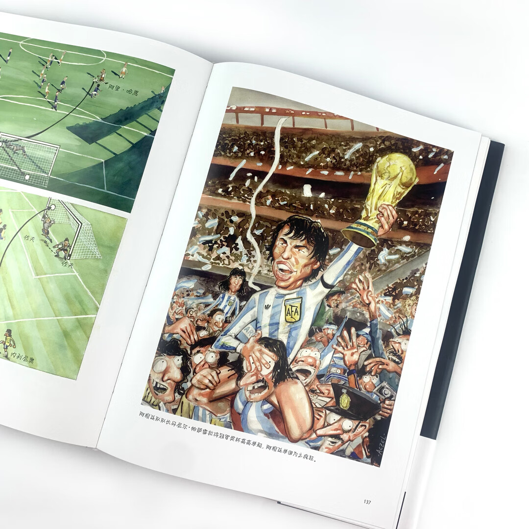 [正版]王者何求 漫画世界杯 足球卡塔尔世界杯对阵图赛程足球明星梅西C罗数据巴西阿根廷22届赛事百科全书观赛指南 球星高清大图