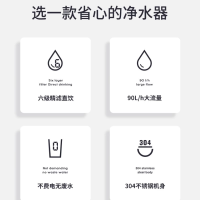 德国德克西(DEKEXI)净水器家用直饮机厨下式自来水前置过滤器奶茶店厨房不锈钢超滤商用净水机Q6-1免费安装