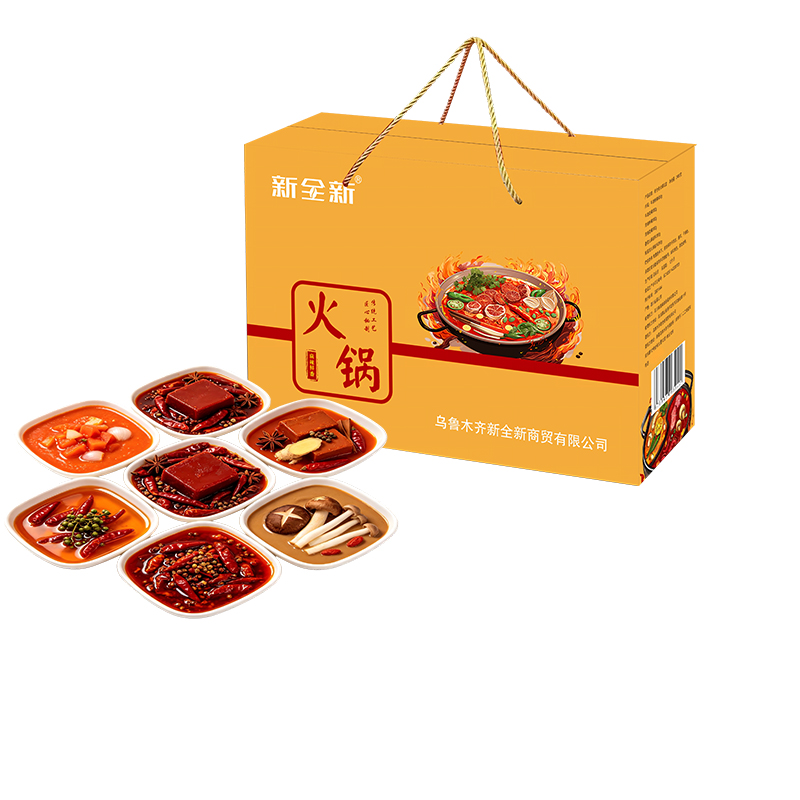 新全新火锅底料礼盒2400克/盒高清大图