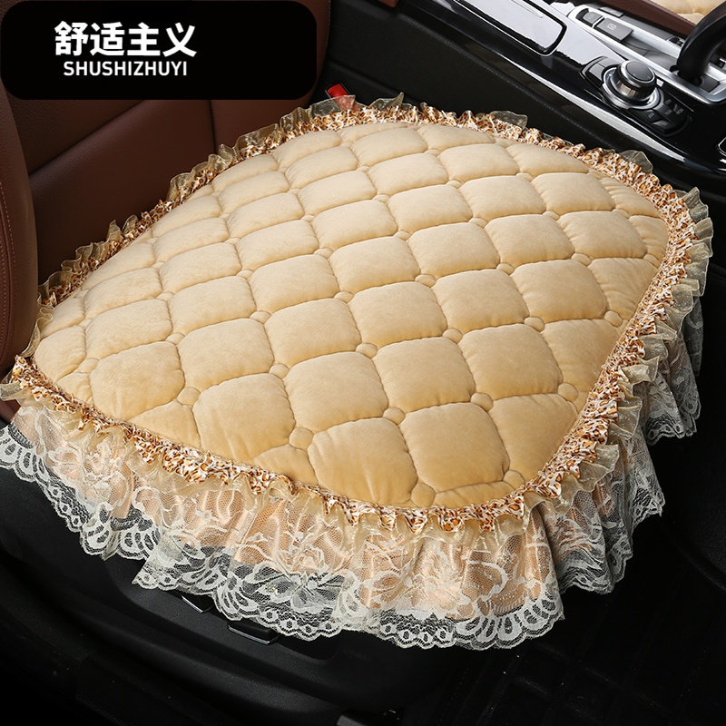 汽车后排坐垫卡通单片长条冬季通用座垫无靠背可爱汽车内饰用品