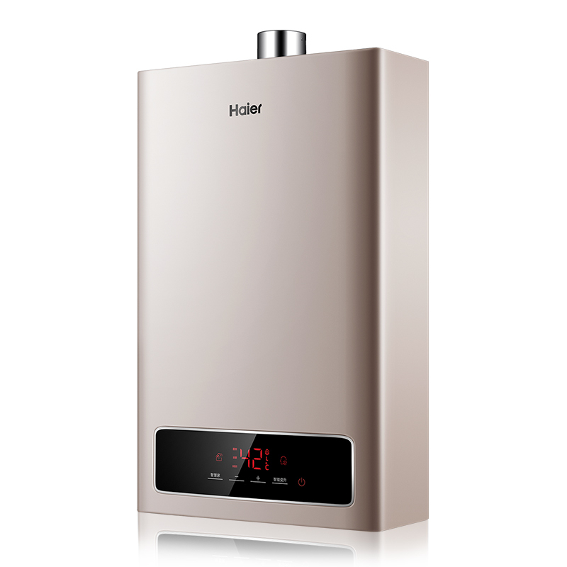 Haier/海尔热水器12升燃气热水器JSQ24-12YD3(12T)(拉丝) 天燃气恒温节能 水气双调 智能变升高清大图