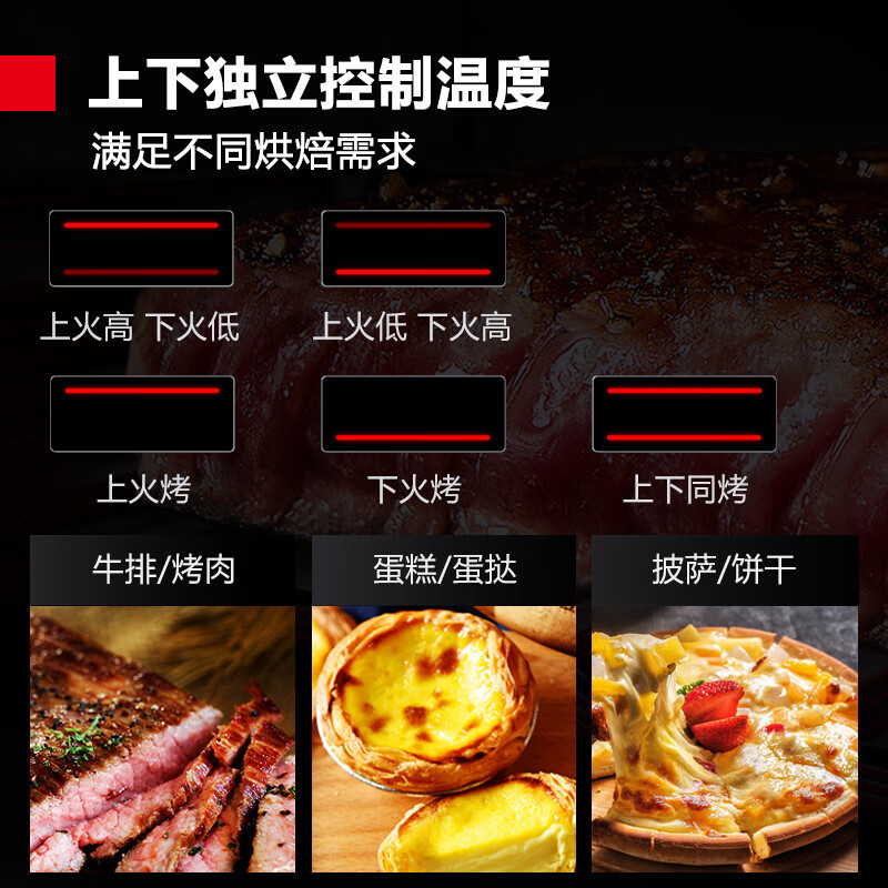 德玛仕DEMASHI商用烤箱大容量中型电烤箱家用披萨蛋挞鸡翅烘焙烤箱 DKL-101D-K1
