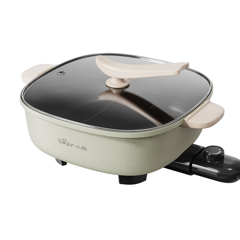 小熊(bear) DHG-D60A9 电火锅 多功能鸳鸯电火锅炒锅煎烤肉锅机
