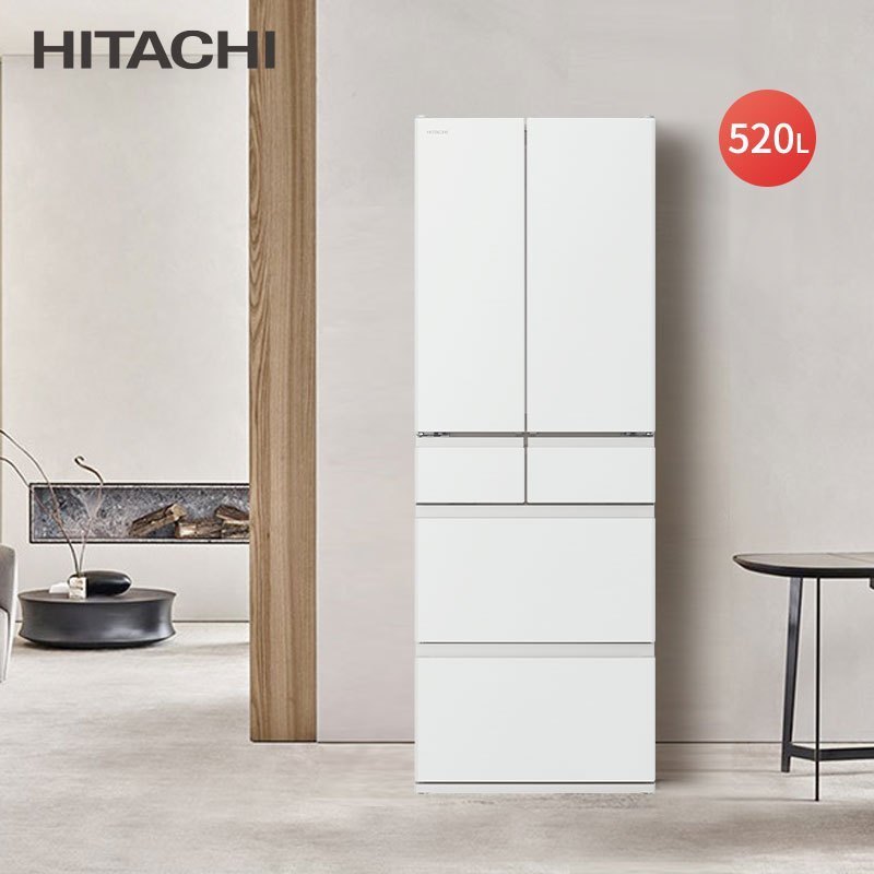 Hitachi/日立520升日本原装进口自动制冰双循环多门冰箱R-HSF54NC(HWH)