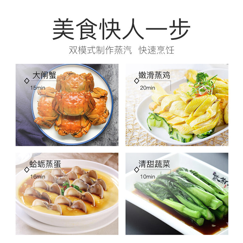 华帝(vatti)ZXMZ-25GB01 电蒸炉 25升家用台式智能触控蒸汽纯蒸箱电蒸箱 1200W 304不锈钢内胆