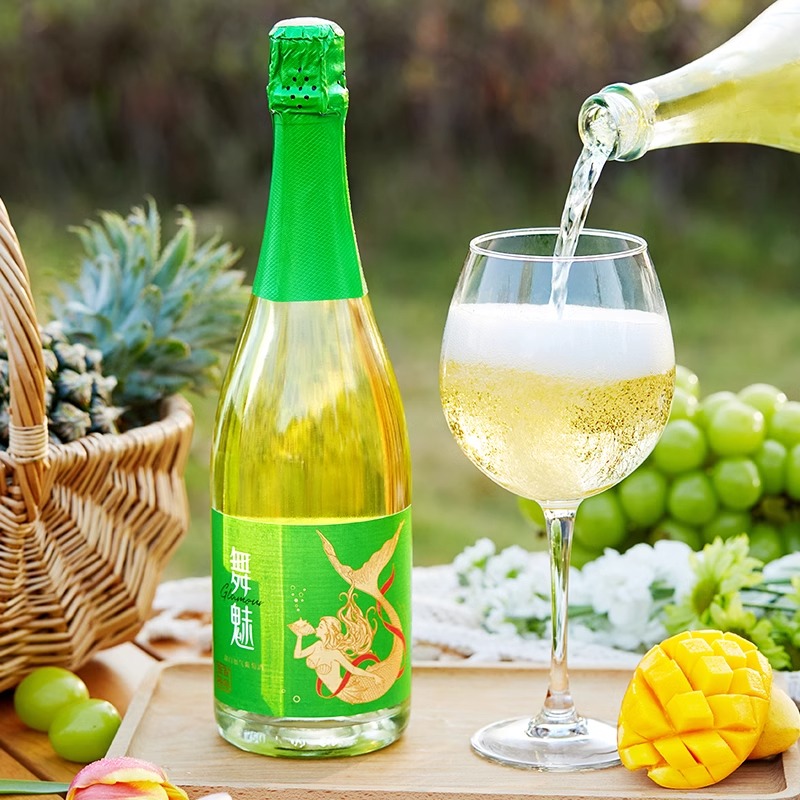 张裕舞魅起泡酒加气甜葡萄酒甜白莫斯卡托单支聚会750ML高清大图