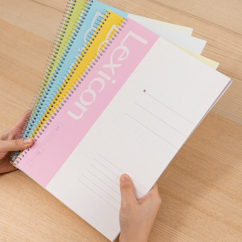 得力 7689 螺旋本螺旋本笔记本 A4/80页 (单位:本) 混色