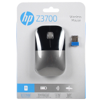 HP/惠普 Z3700无线鼠标鲜艳色彩搭配薄款方型设计便携鼠标 黑银