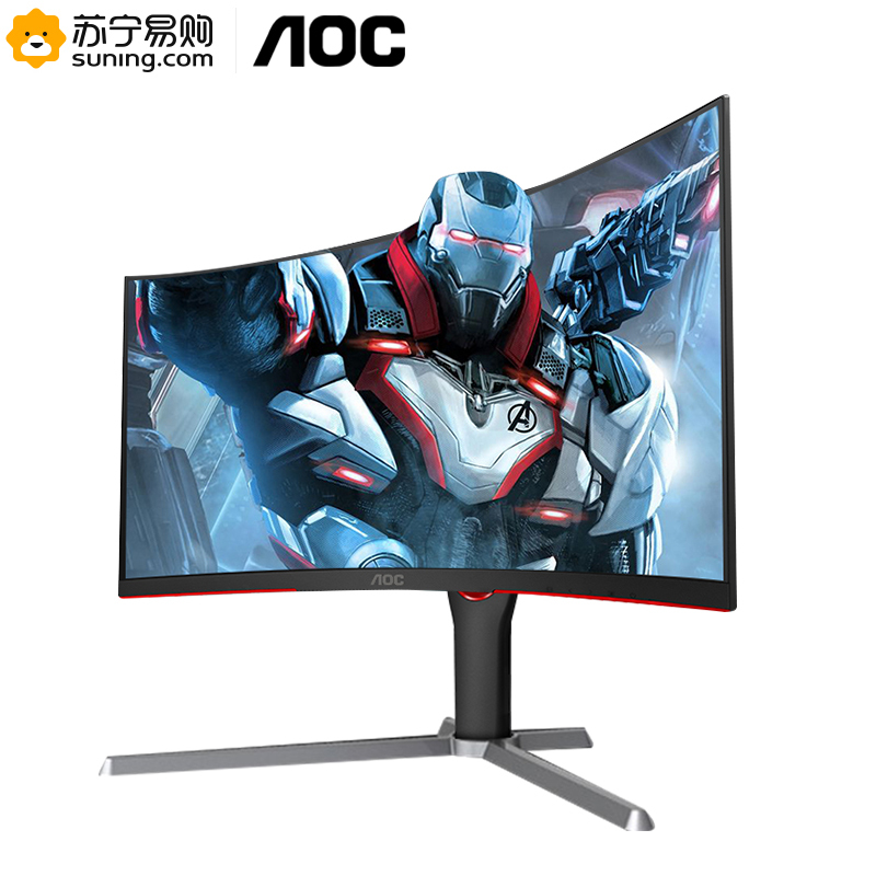 AOC C27G3 27英寸显示器 165HZ电竞1MS曲面1000R台式电脑液晶显示器可升降壁挂游戏吃鸡曲屏144HZ外接笔记本屏幕显示屏PS4