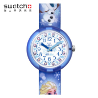 斯沃琪(SWATCH) 手表 飞菲儿童织物表带 石英手表 冰雪奇缘动漫童表ZFLNP023