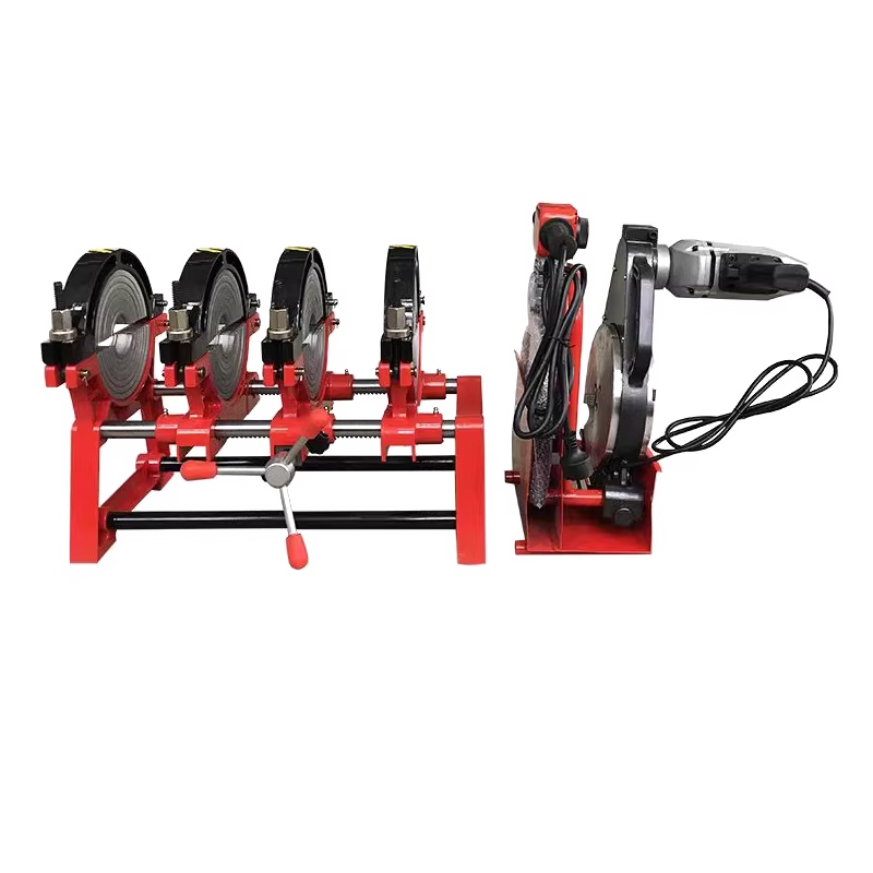 中锦科技 PE管热熔焊机 PE焊机手动对接焊机 (50)63-160[重型四环整机]带保压 台高清大图